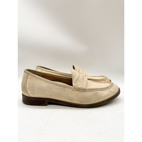 Vionic Waverly Loafers Gold Nubuck Suede Business Casual Metallic Slip On 8.5 - Picture 3 of 11